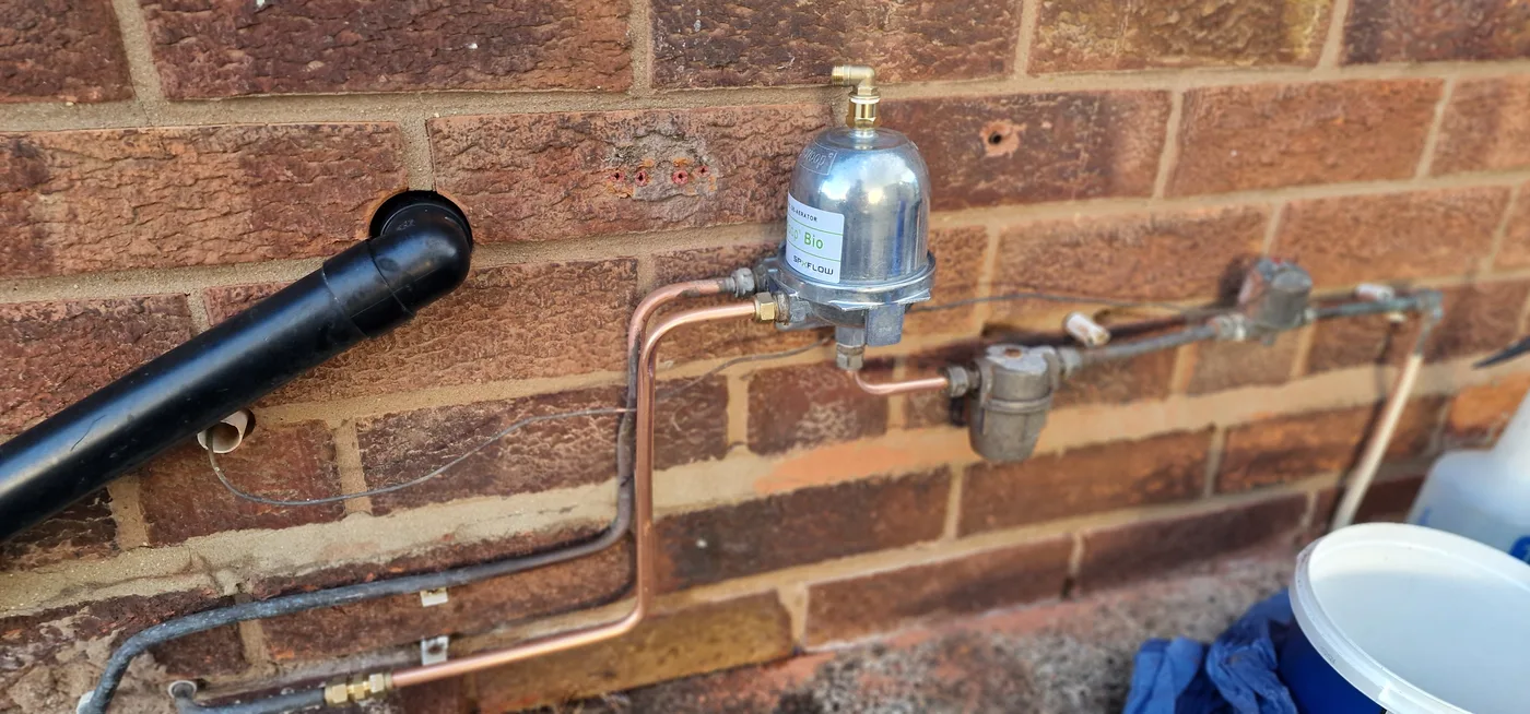 Replacement Tiger Loop fitted to restore an oil boiler in Cawood